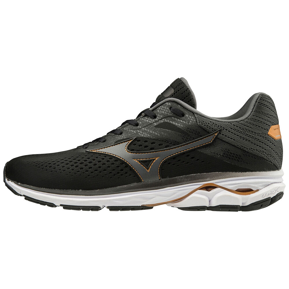 Sapatilhas Running Mizuno WAVE RIDER 23 - Homem - Pretas/Cinzentas - QSGHU3508